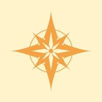 Star vector icon design. Abstract round vector logo element.
