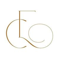 E and C vector icon initials design. EC or CE logo symbol.