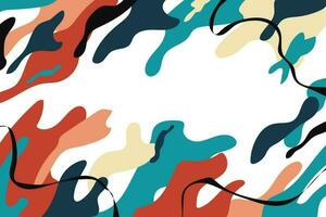 Flat design abstract illustration in bright colors vector