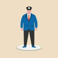 A bodyguard is a type of security guard,government law enforcement officer, or service member who protects a person or a group of people.Vector Illustration.Flat design. vector