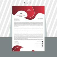 Modern business letterhead template Free Vector