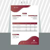 Invoice Template Simple Pro Vector