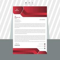 Modern business letterhead template Free Vector