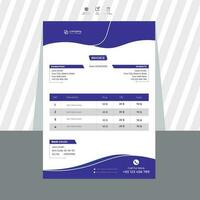 Invoice Template Simple Pro Vector