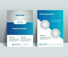 Pharmaceuticals Showcard Design Concept Template adept for multipurpose projects vector