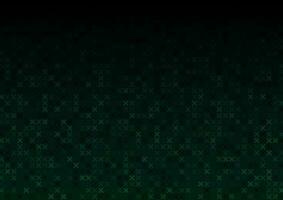 Abstract dark green x pattern digital technology background vector