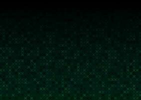 Abstract dark green x pattern digital technology background vector