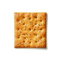 Cracker Isolated on White Background AI Generated photo
