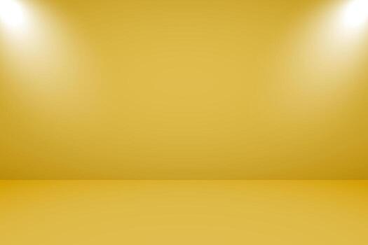 vector ilustración de vacío estudio con Encendiendo y oro antecedentes para producto monitor