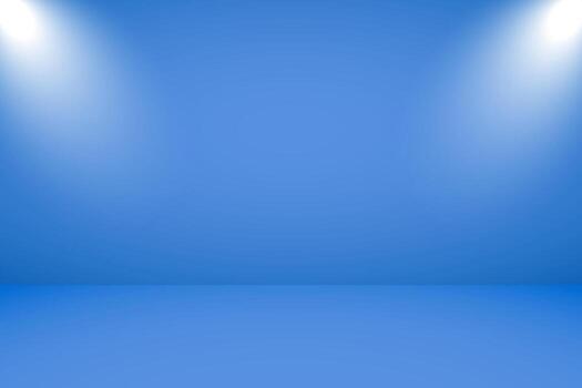 vector ilustración de vacío estudio con Encendiendo y azul antecedentes para producto monitor