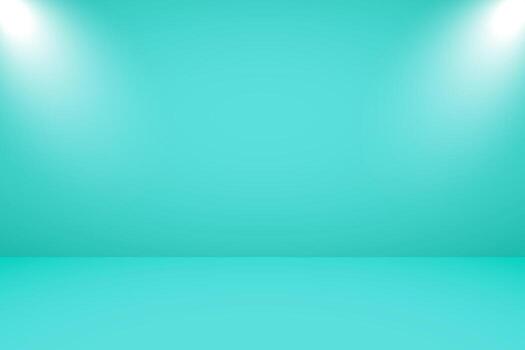 vector ilustración de vacío estudio con Encendiendo y ligero azul antecedentes para producto monitor