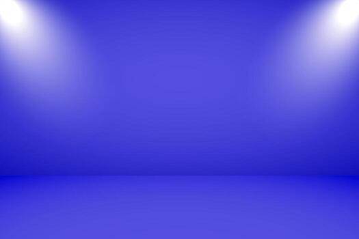 vector ilustración de vacío estudio con Encendiendo y azul antecedentes para producto monitor