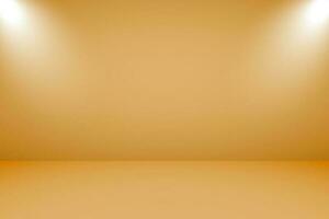 vector ilustración de vacío estudio con Encendiendo y oro antecedentes para producto monitor