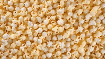 Popcorn background AI Generated photo