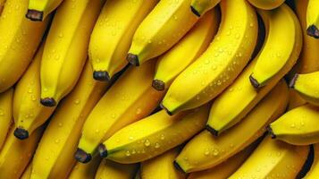 Bananas background AI Generated photo