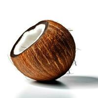 Coconut Isolated on White Background AI Generated photo
