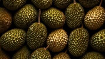 Durian fruit background AI Generated photo