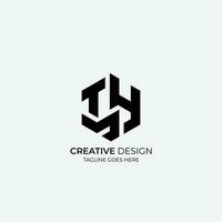 Modern lettermark logo. Editable and easy to custom. Minimal logo design. vector