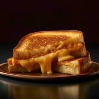 Grilled Cheese Sandwich AI Generated photo