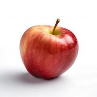 Apple on White Background AI Generated photo