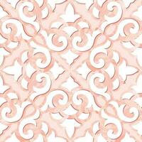 resumen floral sin costura modelo. mosaico floral ornamental antecedentes. florecer loseta ornamento en clásico europeo medieval estilo con bueno para tela, textil, interior antecedentes diseño. vector