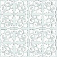 Abstract floral seamless pattern. Mosaic floral ornamental background. Flourish tile ornament in classical european medieval style with Good for fabric, textile, interior background design. vector