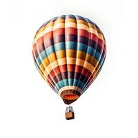 Hot Air Balloon on White Backgroud AI Generated photo