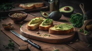 Avocado toast aesthetic photo