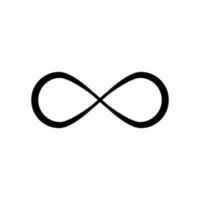 Infinity Loop Flat Symbol Isolated Vector Illustration