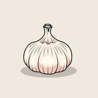 The Illustration of Garlic vector