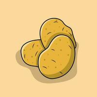 el ilustración de patata vector
