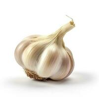 Garlic Isolated on White Background AI Generated photo