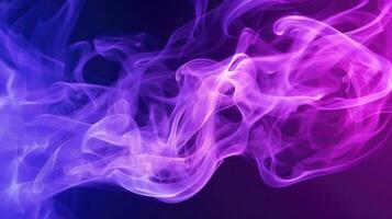 Neon Purple Smoke Background AI Generated photo