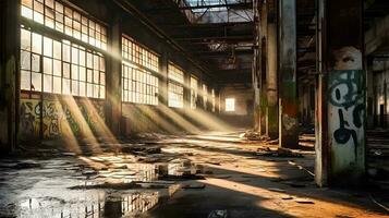 Abandoned Factory AI Generated photo