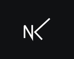 creative letter NK logo design vector template