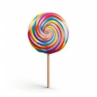 Lollipop Isolated on White Background AI Generated photo