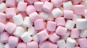 Marshmallows background AI Generated photo