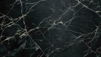 Cracked Black Marble Background AI Generated photo