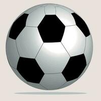 White soccer ball for soccer game recreation vector