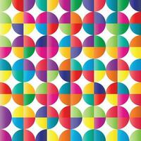 Pattern of circles of multicolor tones vector