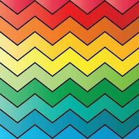 Colorful zig zag lines pattern vector