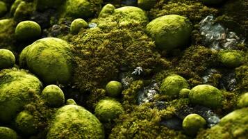 Moss Background AI Generated photo