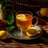 Lemon Tea AI Generated photo