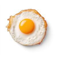 Fried Egg Isolated on White Background AI Generated photo