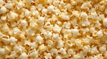 Popcorn background AI Generated photo