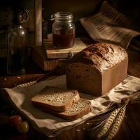 Rye Bread AI Generated photo