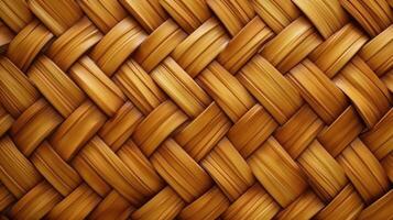 Rattan Texture Background AI Generated photo