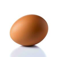Chicken Egg Isolated on White Background AI Generated photo