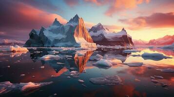 Iceberg in antarctica AI Generated photo