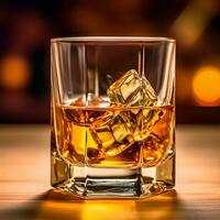 Whisky in Glass AI Generated photo